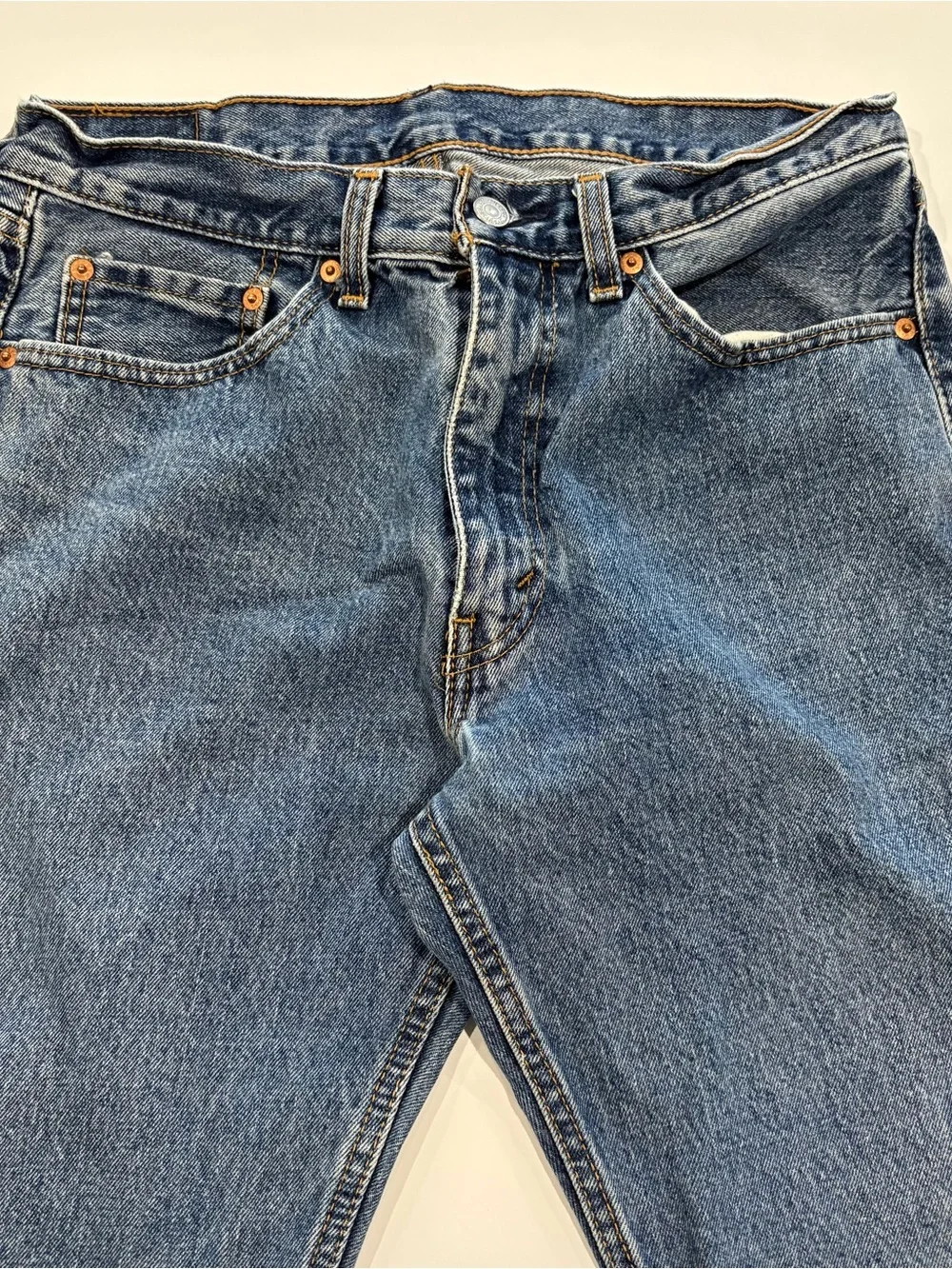 Levi’s‎ 505 Men’s Jeans 33x32 Regular Fit Straight Leg Blue Denim 00505-4886
